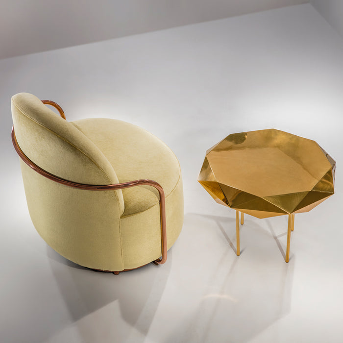 Orion Lounge Chair Gold Rose