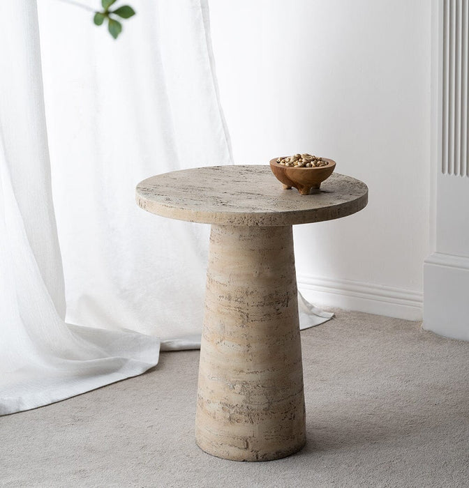 Logan Cement Round Side Table