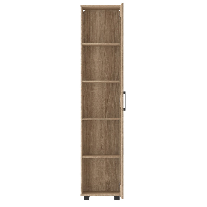 Montreal Cupboard Single Door Tall - Light Sonoma Oak