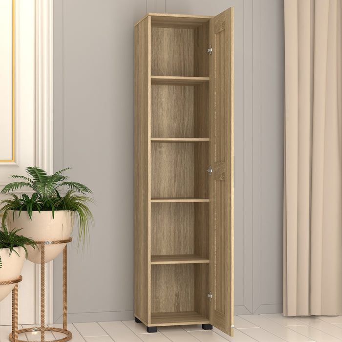 Montreal Cupboard Single Door Tall - Light Sonoma Oak