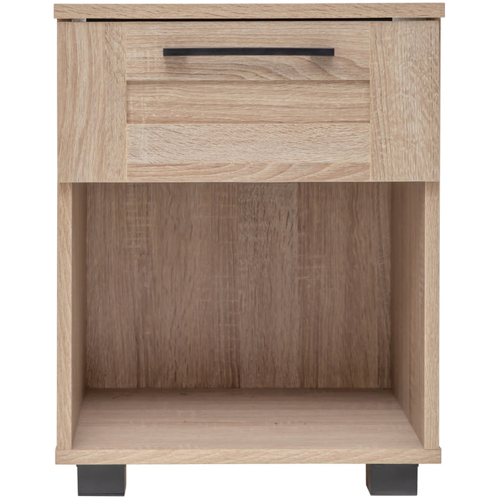 Montreal Table Bedside 1 Drawer - Light Sonoma Oak