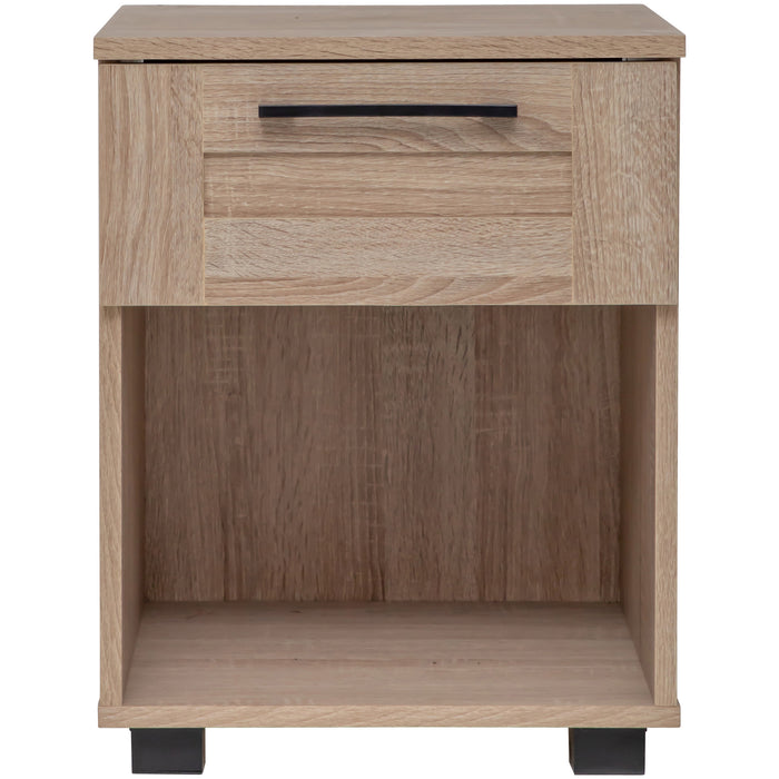 Montreal Table Bedside 1 Drawer - Light Sonoma Oak