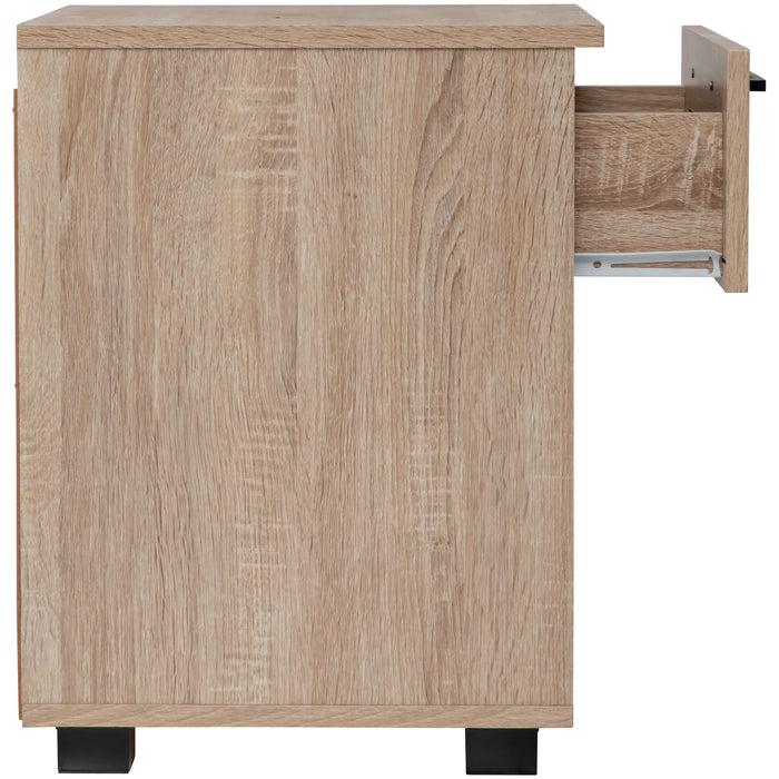 Montreal Table Bedside 1 Drawer - Light Sonoma Oak