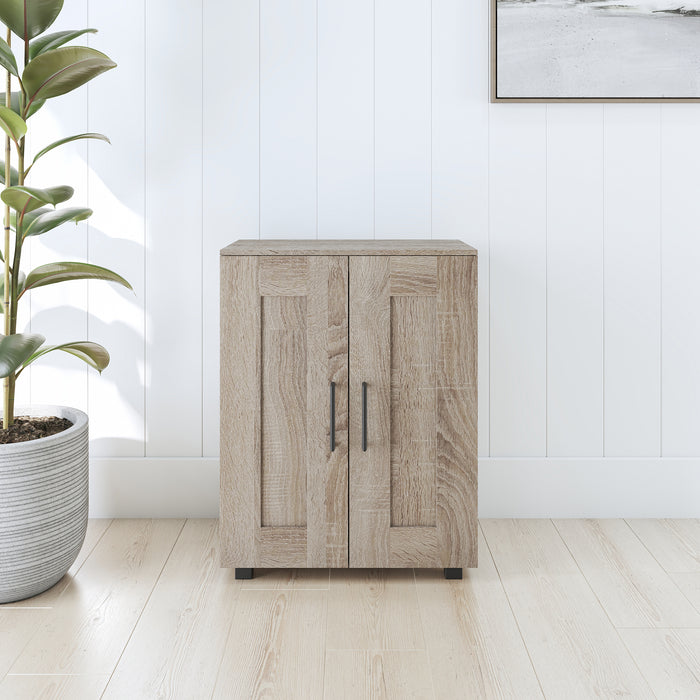 Montreal Cupboard 2 Door W/Shelves Low Style - Light Sonoma Oak