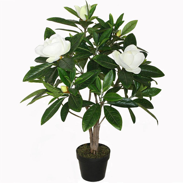 Potted Artificial Faux Magnolia 90cm