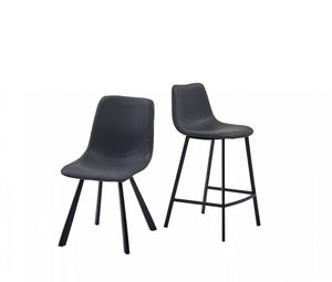 Hugo Bar Stool Antique Black (Set of 2)