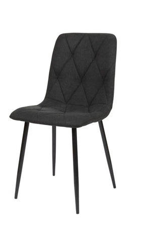 Galaxy Set of 2 Dining Chairs Charcoal (Set of 2)