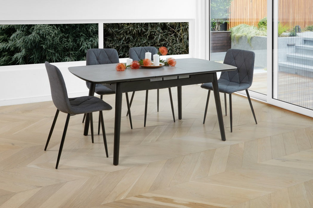 Mila Extension Dining Table Greystone Ceramic