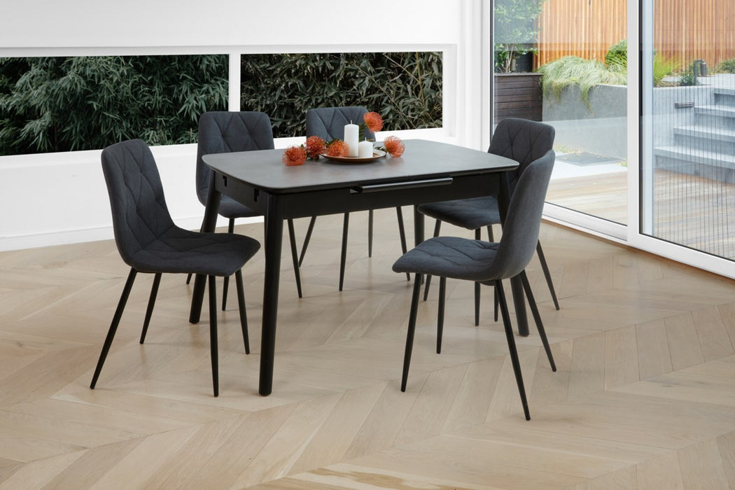 Mila Extension Dining Table Greystone Ceramic