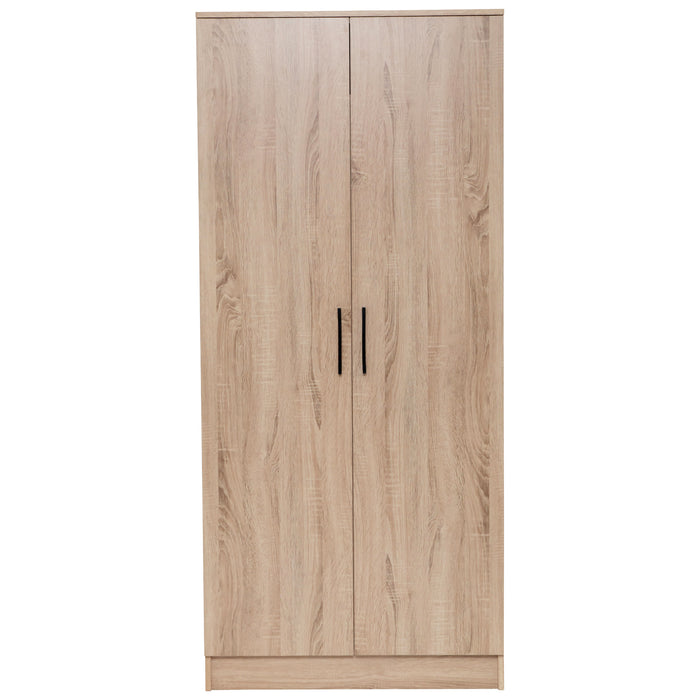 Multi-Purpose Broom Cupboard 2 Door - Light Sonoma Oak