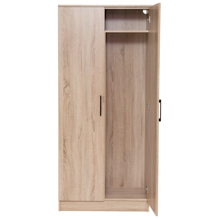 Multi-Purpose Broom Cupboard 2 Door - Light Sonoma Oak