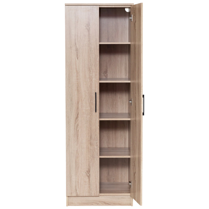 Multi-Purpose Cupboard 5 Tier - Light Sonoma Oak