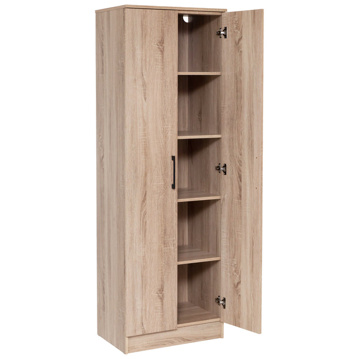 Multi-Purpose Cupboard 5 Tier - Light Sonoma Oak