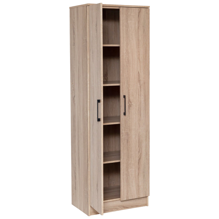 Multi-Purpose Cupboard 5 Tier - Light Sonoma Oak