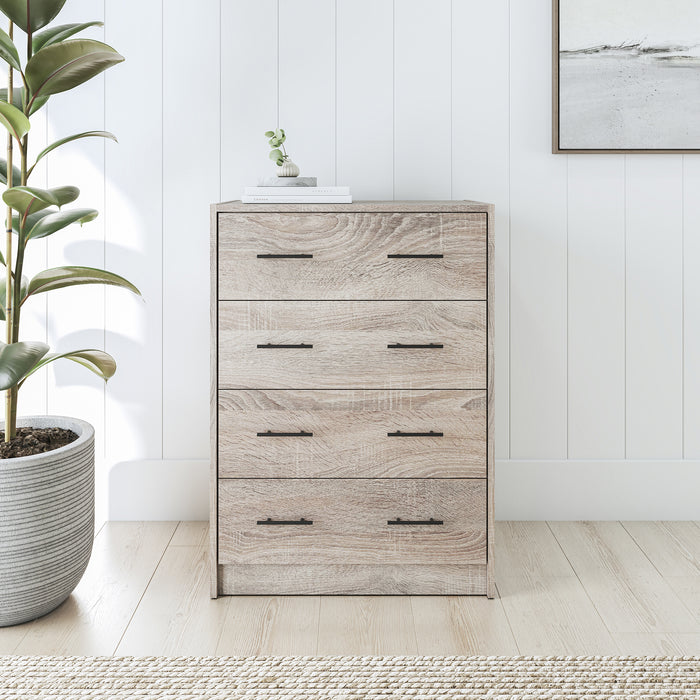 Drawer 4 Chest - Light Sonoma Oak