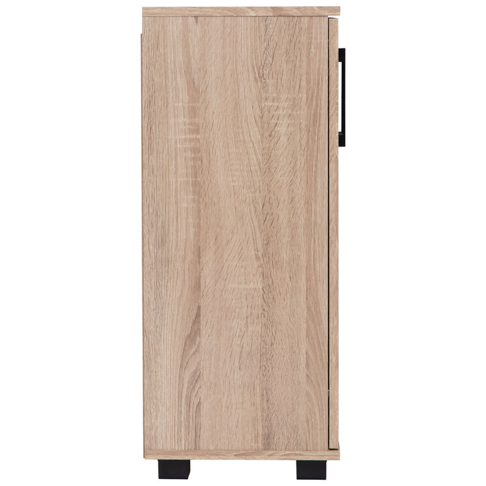 Multi-Purpose Cupboard 2 Door W/Shelves Low Style - Light Sonoma Oak