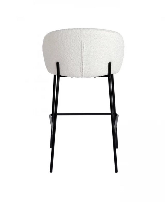 Victoria Bar Stools Ivory Boucle Set of 2