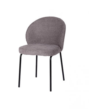 Sofia Dining Chairs Pewter Boucle Set of 2