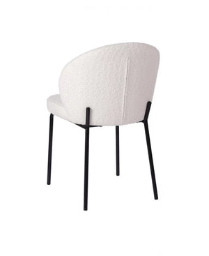 Sofia Dining Chairs Ivory Boucle Set of 2