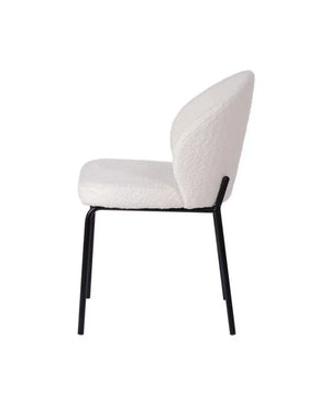 Sofia Dining Chairs Ivory Boucle Set of 2