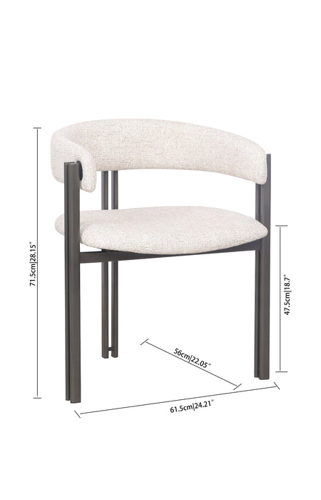 Halo Fabric Dining Chair - Dust