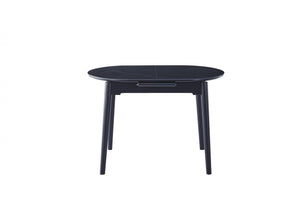 Gena Extension Dining Table Black Ceramic