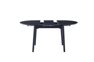 Gena Extension Dining Table Black Ceramic