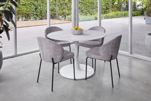 Sofia Dining Chairs Pewter Boucle Set of 2