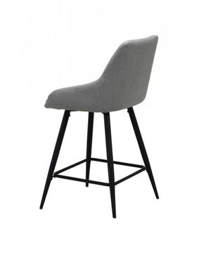 Ashton Bar Stool Silver Grey (Set of 2)