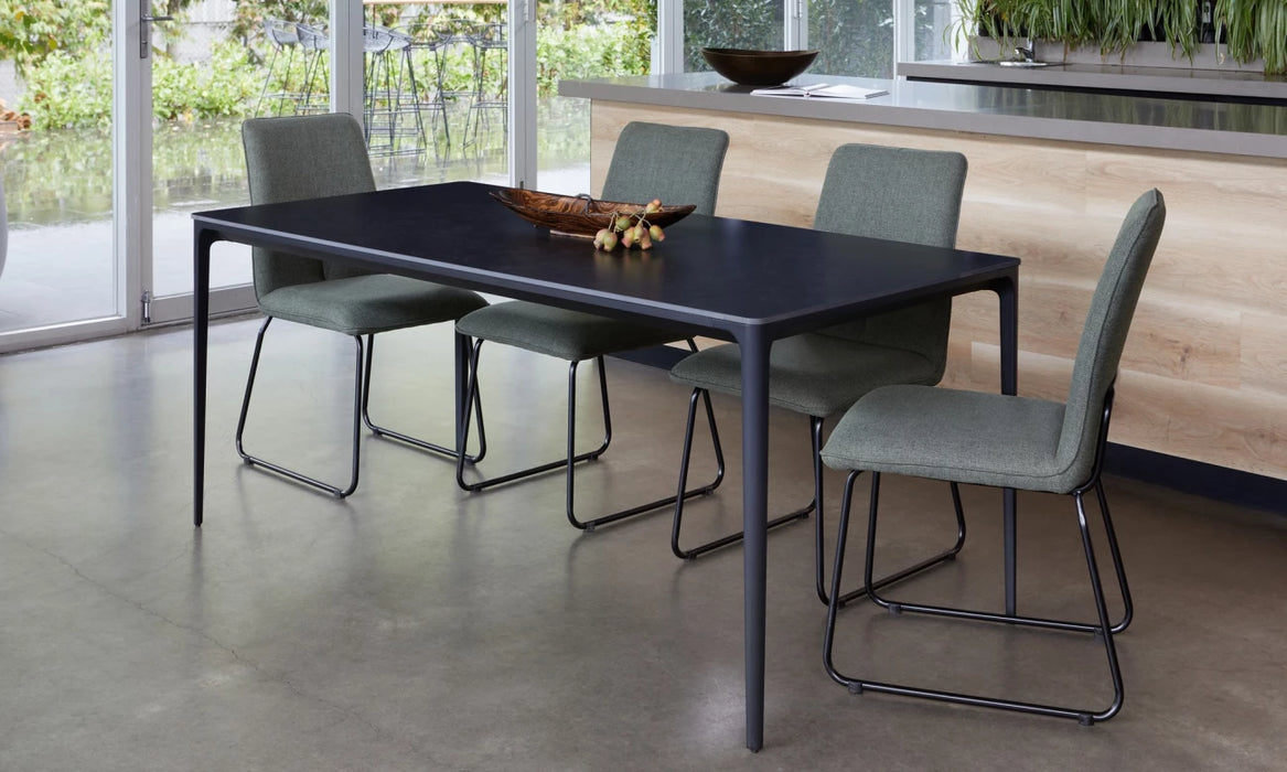 Magnate Dining Table Grey Stone Ceramic