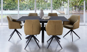 Venetti Extension Dining Table Blizzard Ceramic