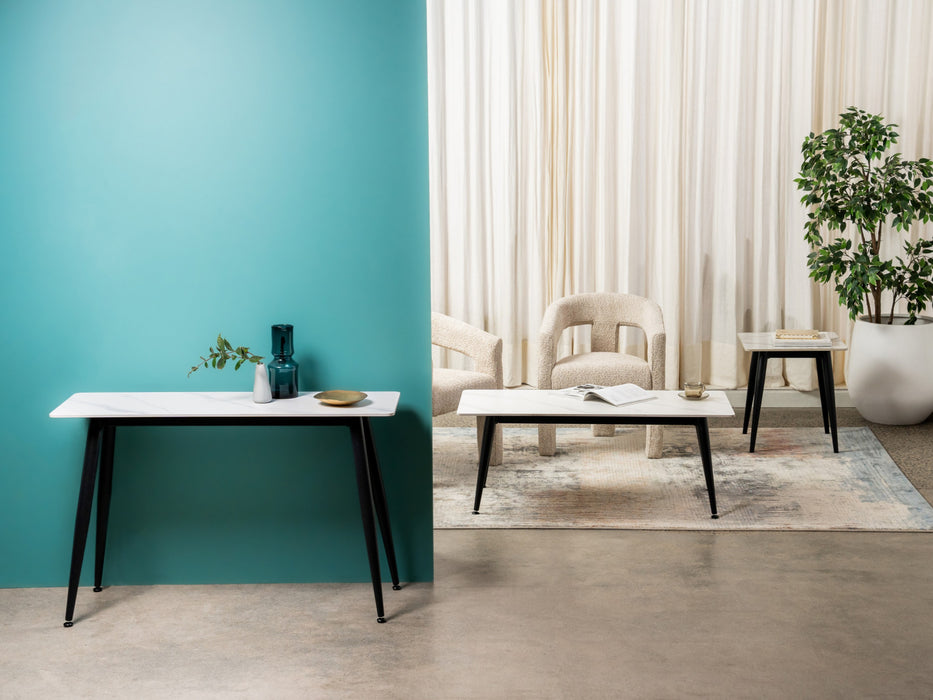 Benjamin Console Table Snow White Ceramic