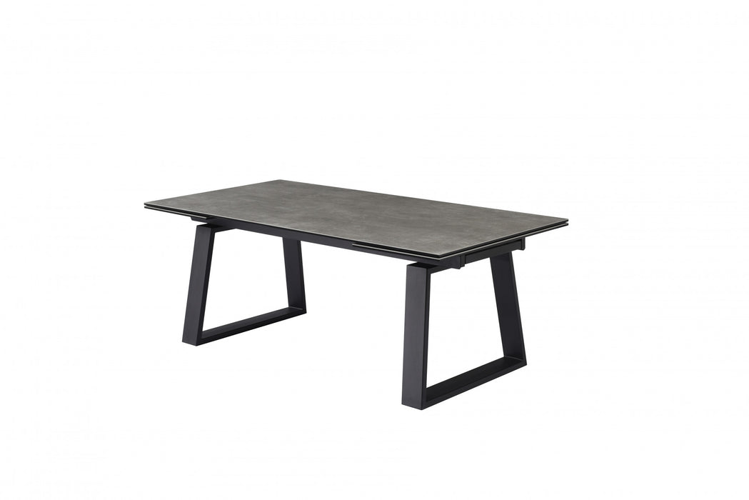 Blake Extension Dining Table Andesite Ceramic