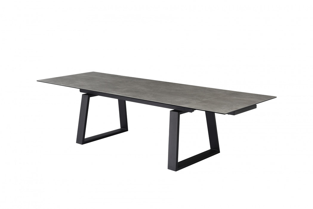 Blake Extension Dining Table Andesite Ceramic