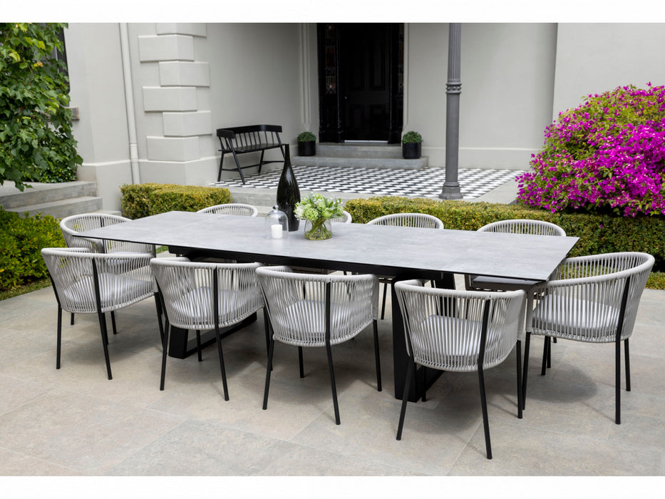 Blake Extension Dining Table Andesite Ceramic