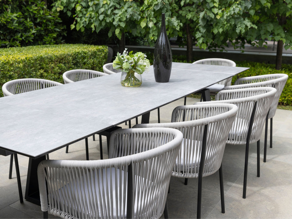 Blake Extension Dining Table Andesite Ceramic