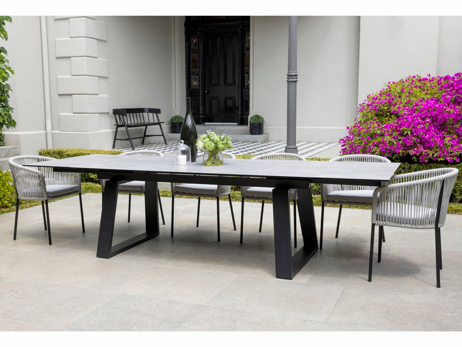 Blake Extension Dining Table Andesite Ceramic