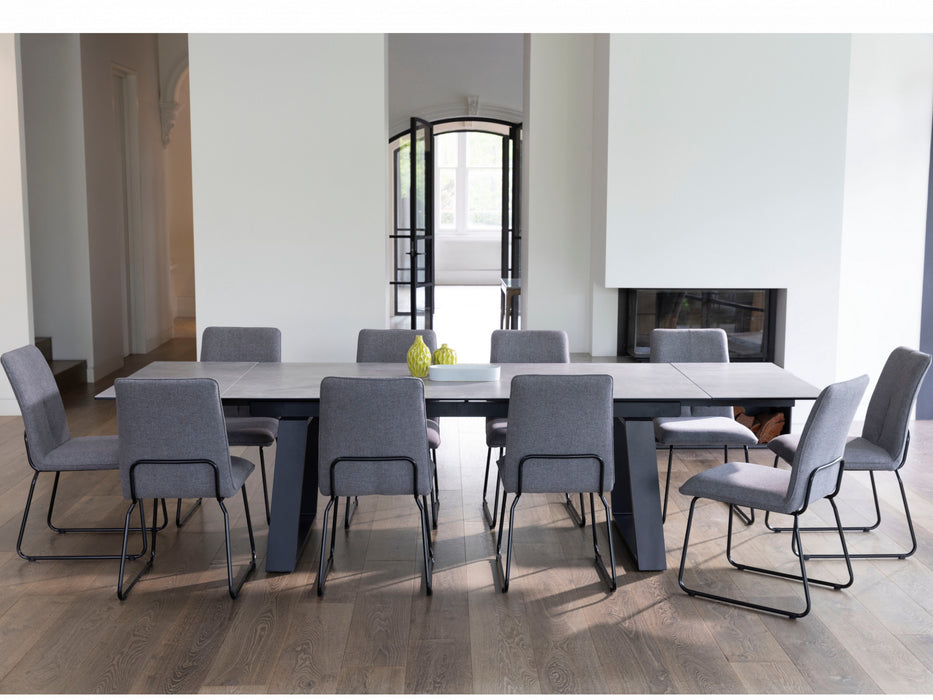 Blake Extension Dining Table Andesite Ceramic