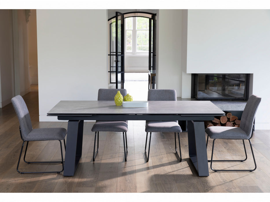 Blake Extension Dining Table Andesite Ceramic