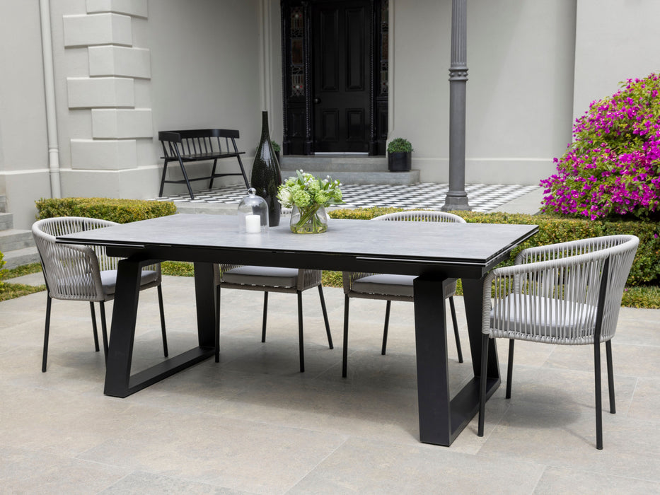 Blake Extension Dining Table Andesite Ceramic