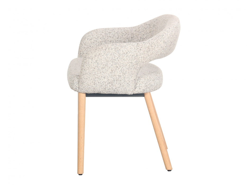 Carven Dining Chair Sand / Natural Leg (Set of 2)