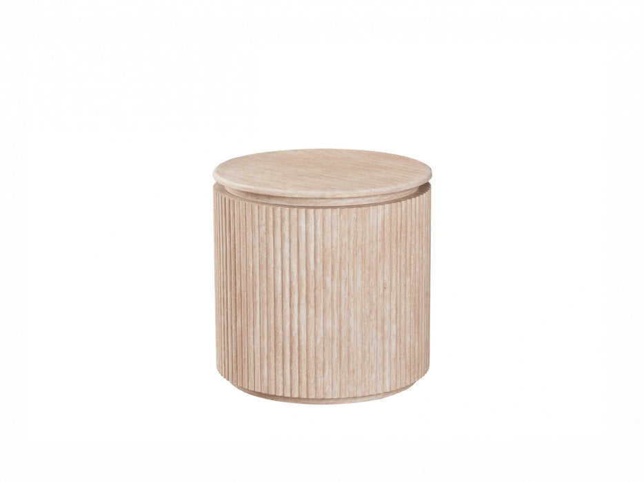 Emory Side Table Travertine