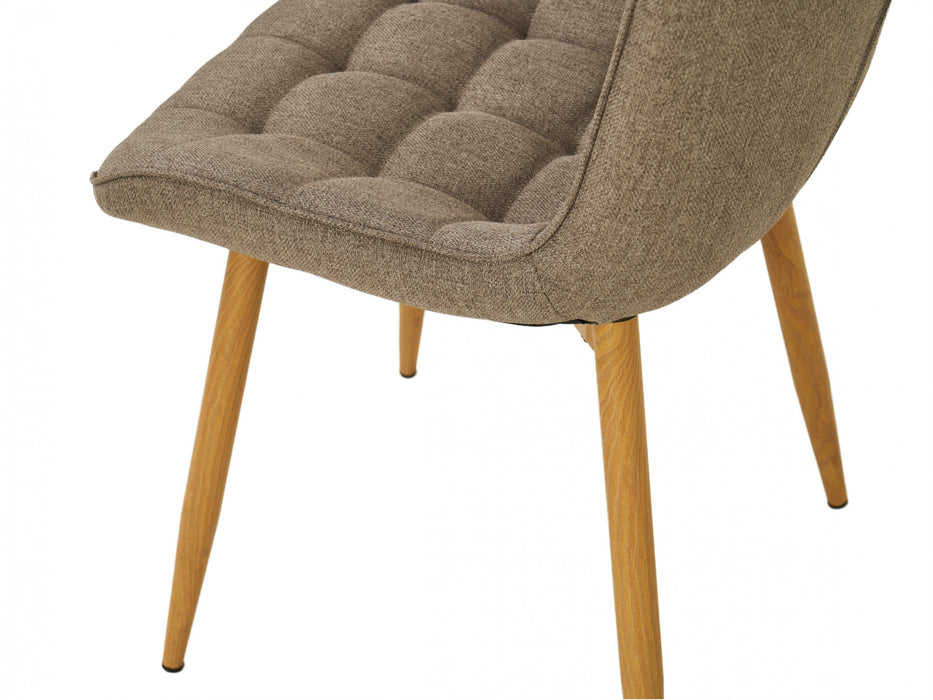 Luxurious [Brand] chair with cushioned seat and wooden legs.