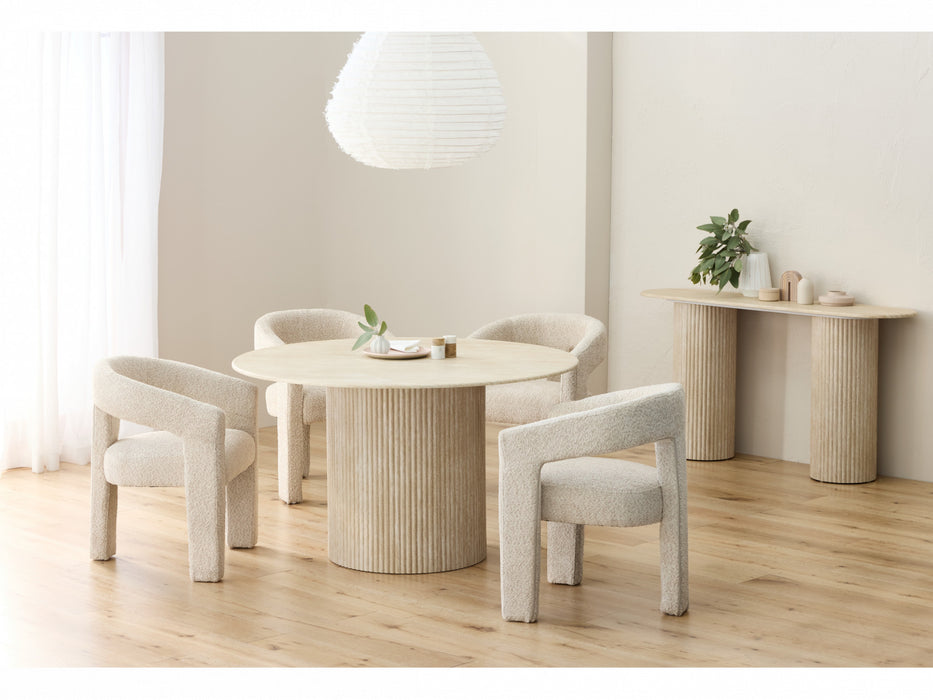 Pomira Dining Table Travertine