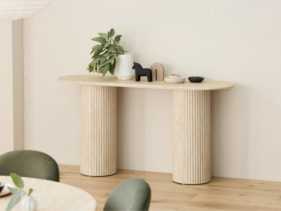 Pomira Console Table Travertine