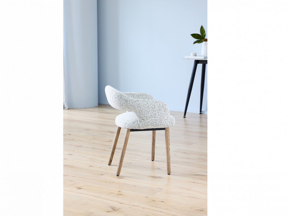 Carven Dining Chair Sand / Brown Leg (Set of 2)