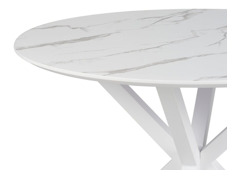 Villara Dining Table White Marble