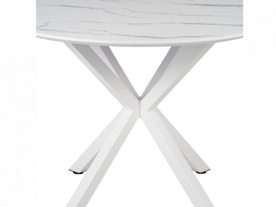 Villara Dining Table White Marble
