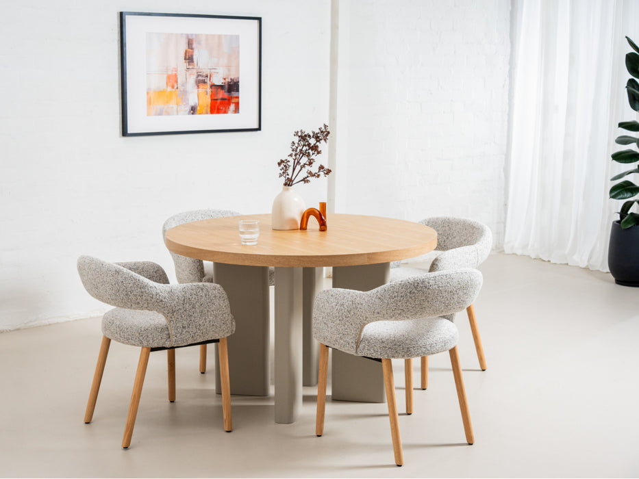 Westin Round Dining Table Oak / Grey