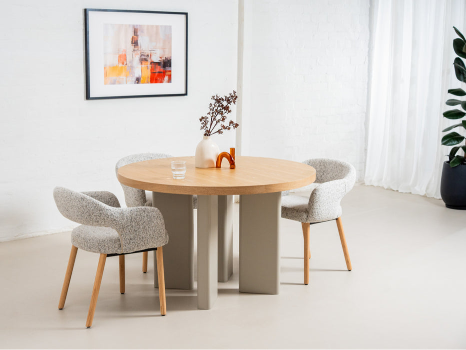 Westin Round Dining Table Oak / Grey